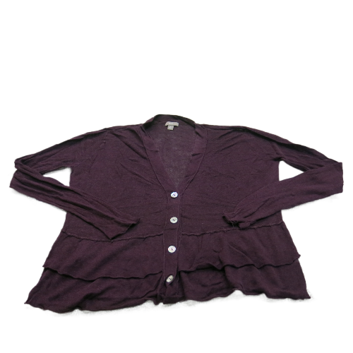 J. Jill Womens Cardigan Sweater Knitted Long Sleeve Peplum Hem