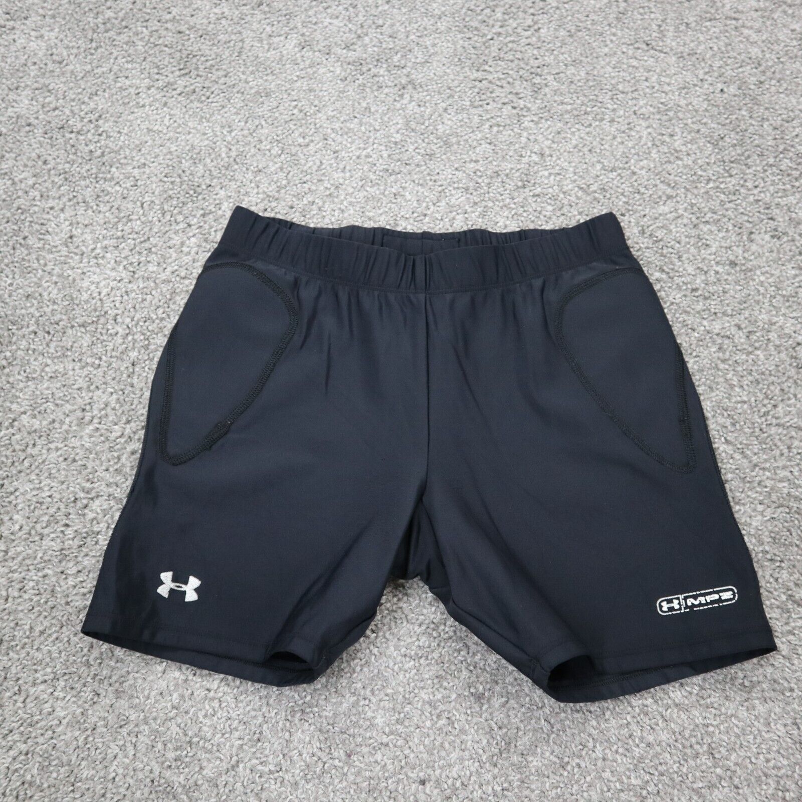 Under Armour Women Activewear Biker Shorts Racing Elastic Waist Black Size  Small