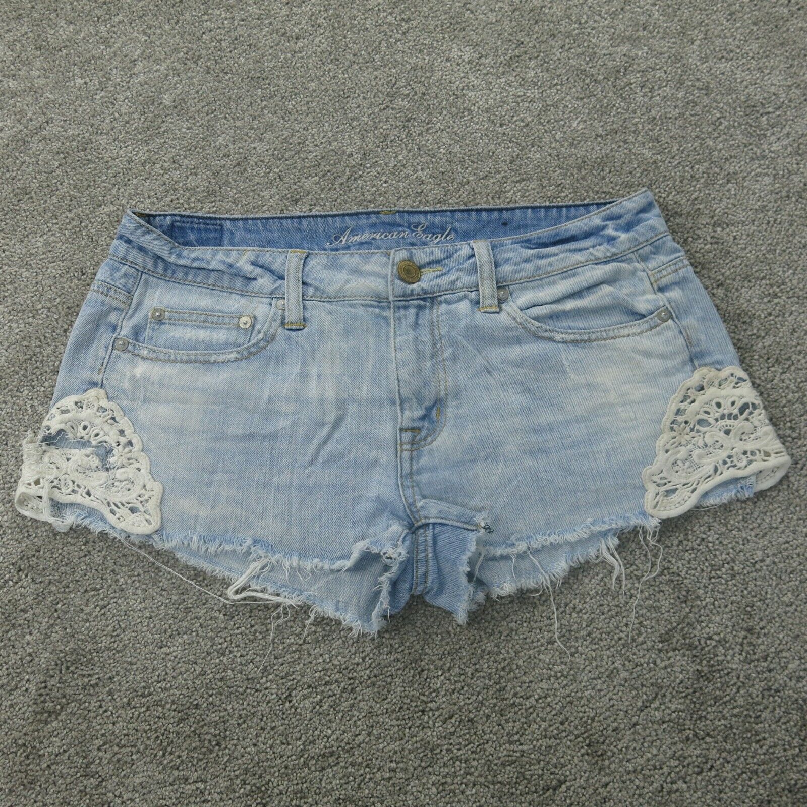 American eagle hot sale blue shorts