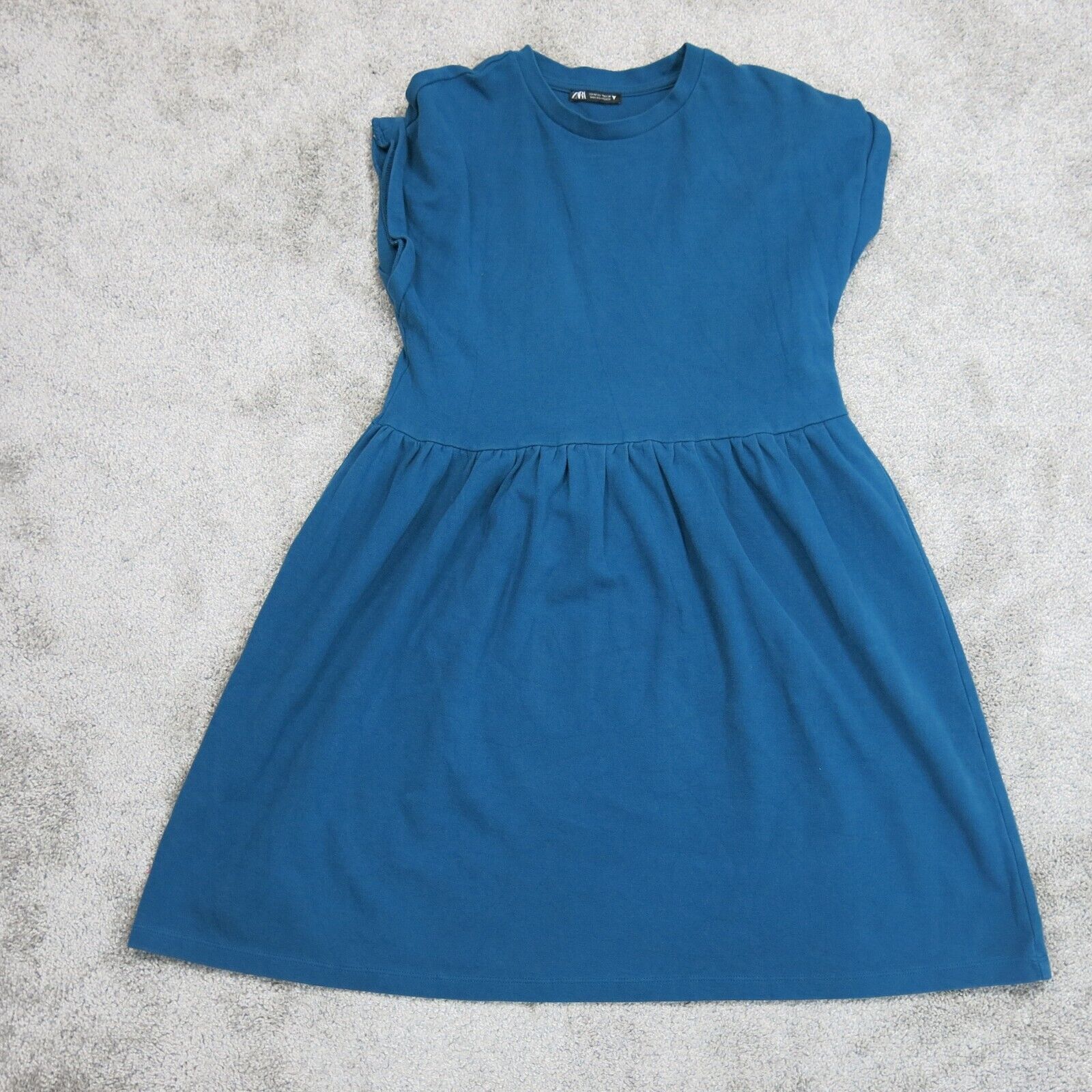 Zara blue 2025 sweater dress