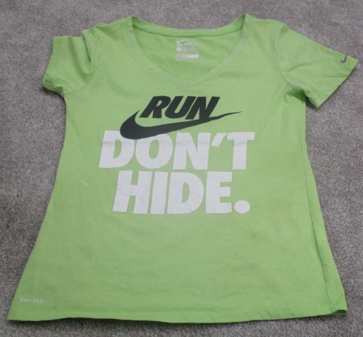 White lime hotsell green nike shirt