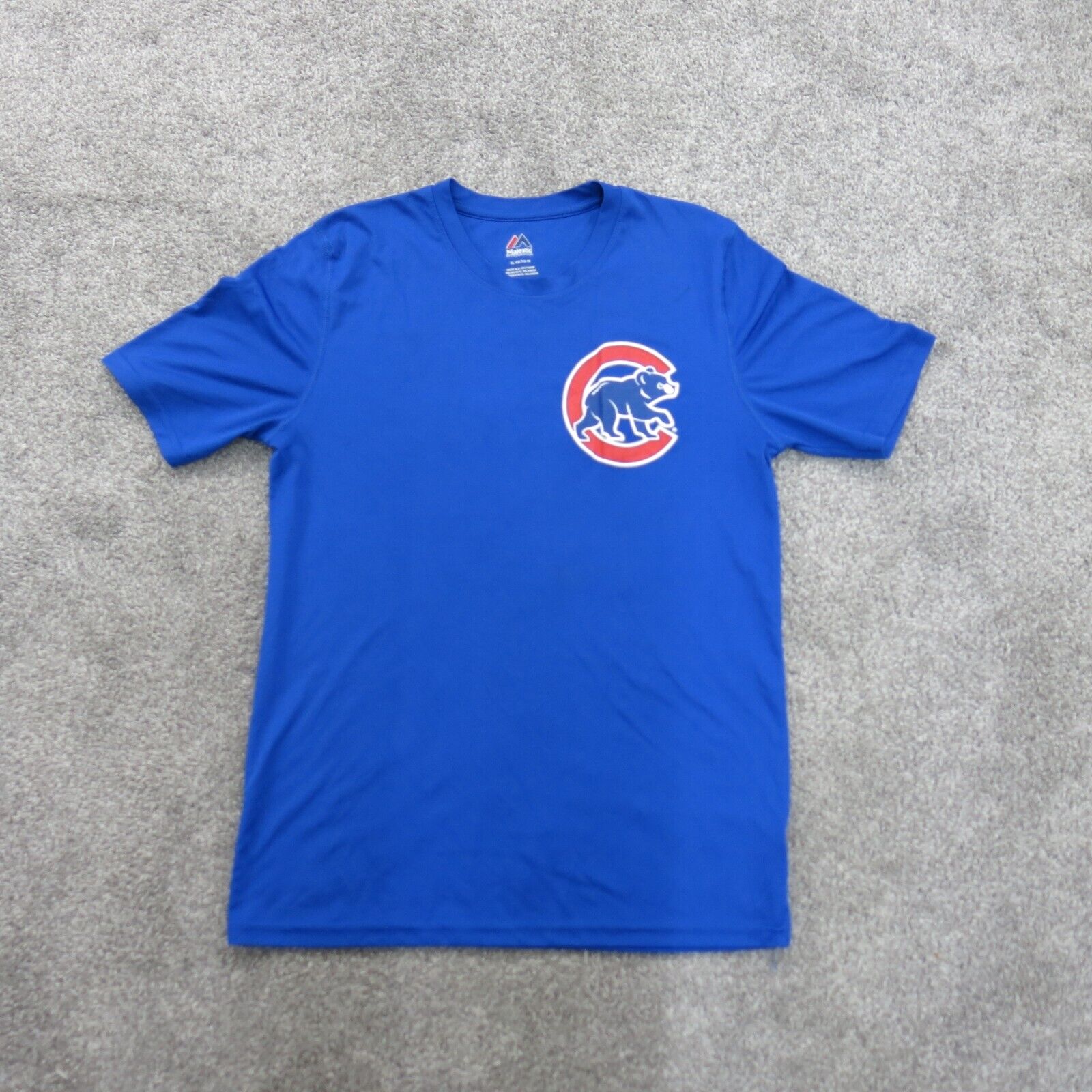 Nike MLB Cubs Kris Bryant 17 Shirt XL Dri Fit Blue Red Swoosh