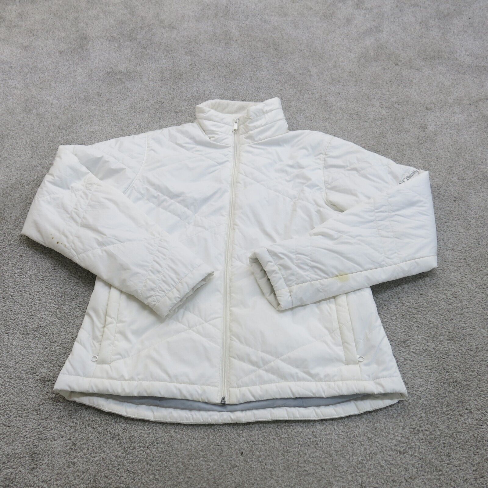 White quilted hotsell jacket ladies