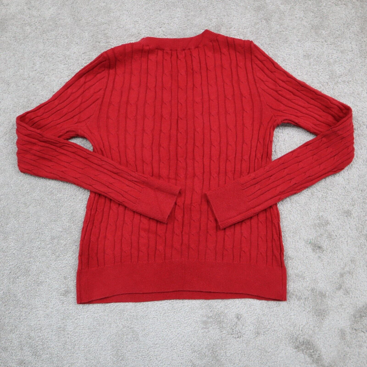 Hollister California Women Sweater Pullover Knitted Long Sleeve Red Si –  Cerqular