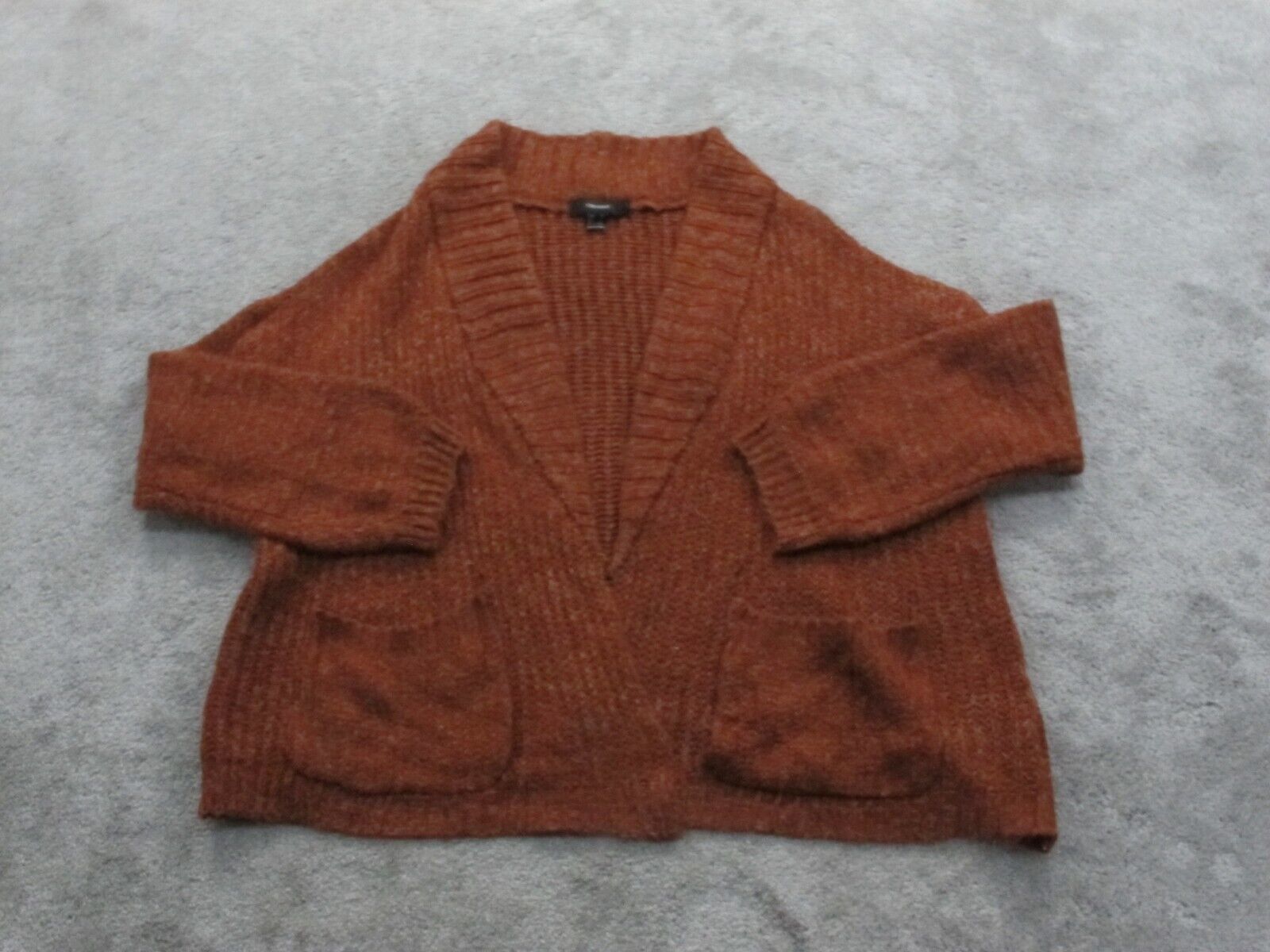 Burnt orange hot sale pullover sweater