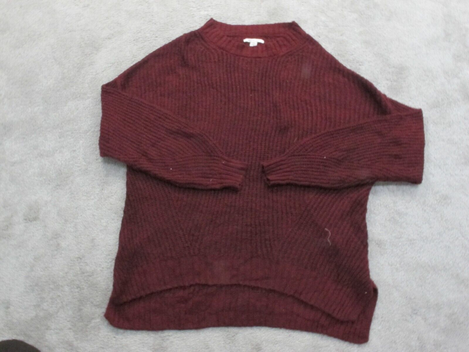 American Eagle Women Pullover Sweater Knitted Crew Neck Long