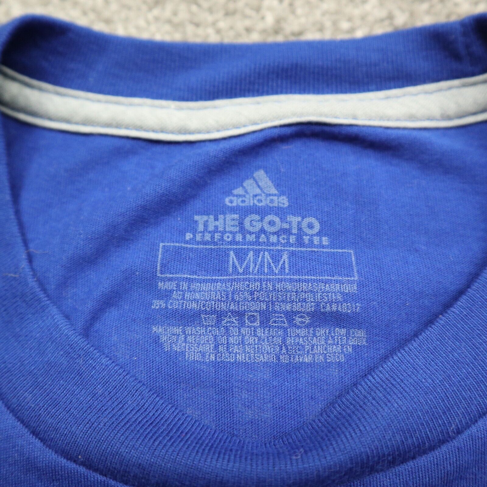 Adidas Men's T-Shirt - Blue - M