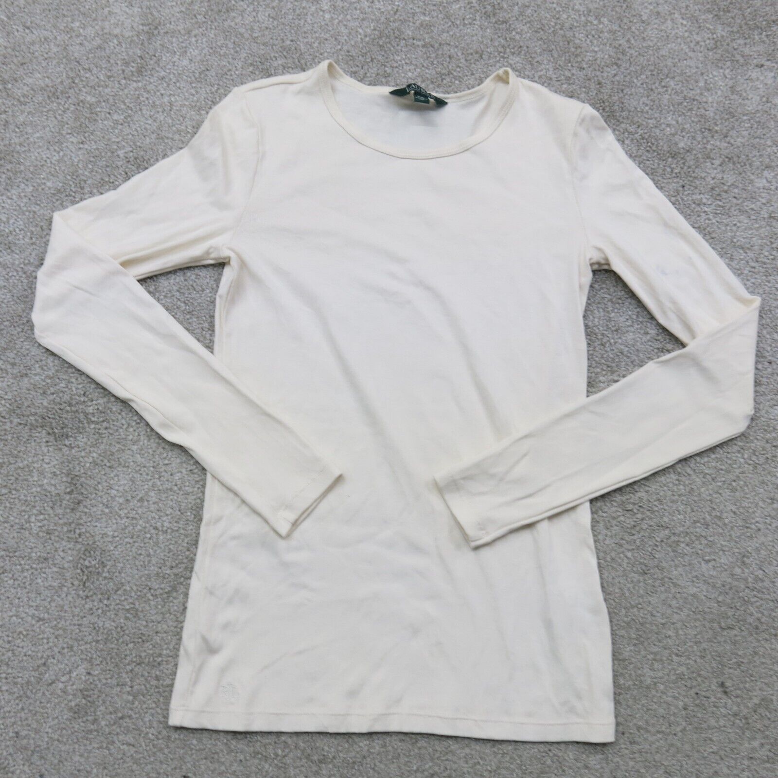 Polo Ralph Lauren Womens Sweatshirt Long Sleeves Crew Neck White