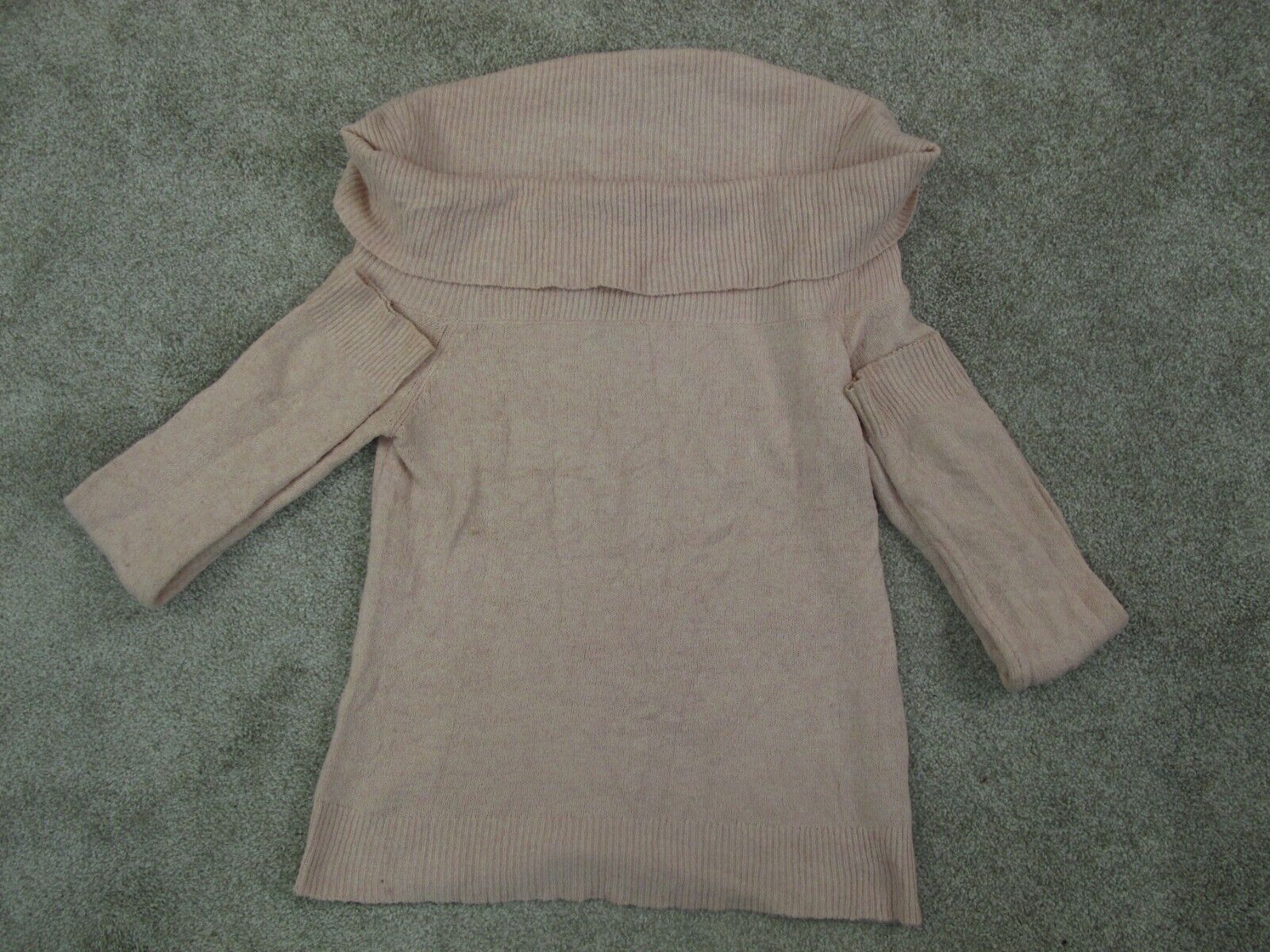 Forever 21 Womens Sweater Pullover Knitted Long Sleeves Light Pink Size  Medium