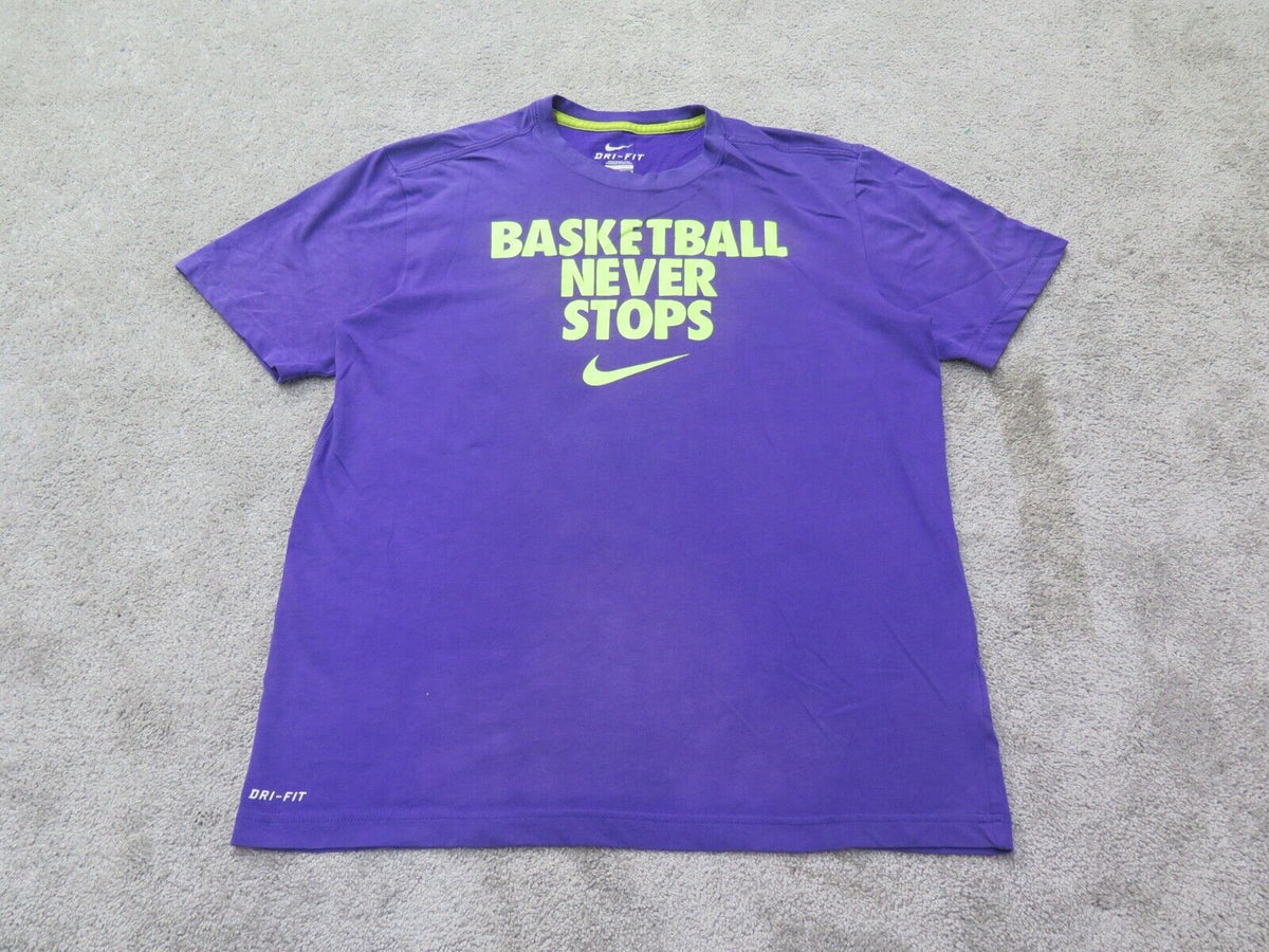 Basketball never stops shirt hotsell