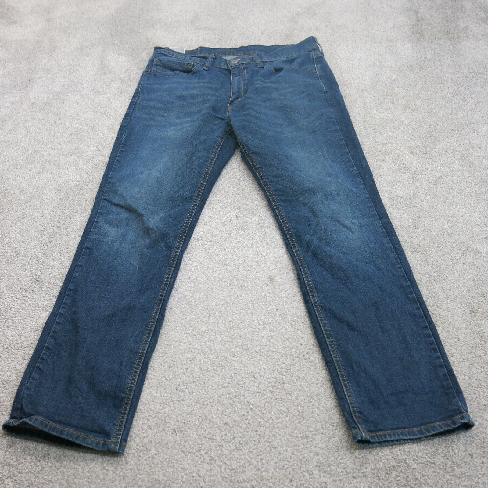 Levis Jeans Mens W34XL32 Blue Straight Leg Denim Mid Rise Stretch