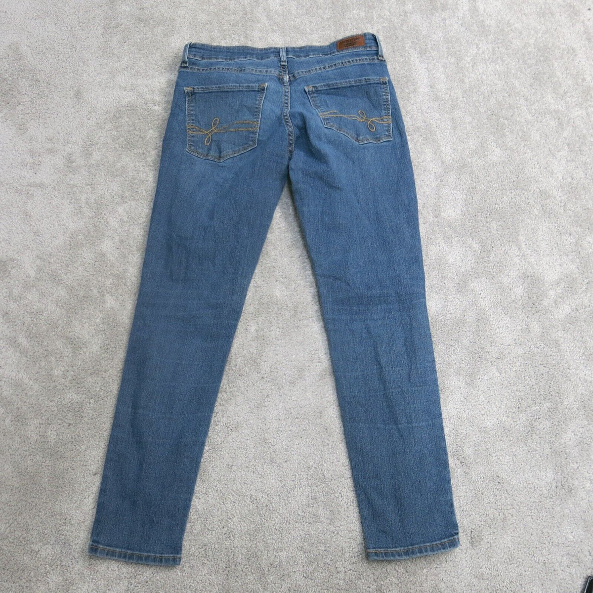 Talbots Womens Straight Leg Cropped Jeans Denim Stretch 5 Pockets Blue –  Goodfair