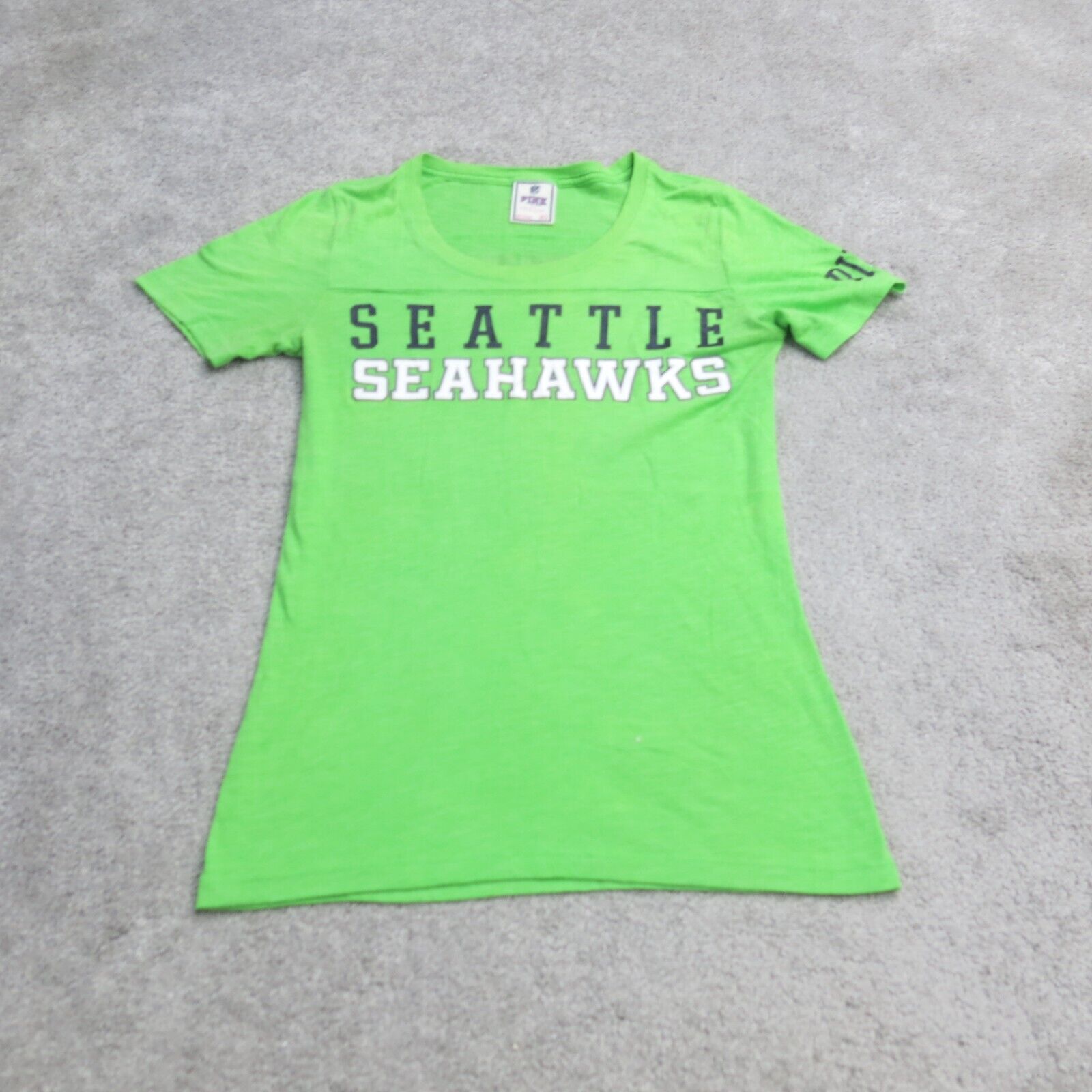 Pink Victoria Secret Shirt Women XS Green NFL Seattle Seahawks My