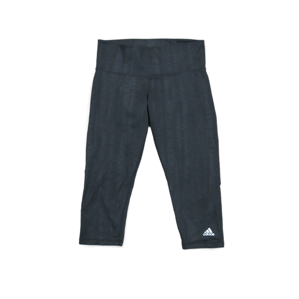 Adidas Climalite Womens Capri Legging Low Rise Elastic Waist Black Size Medium