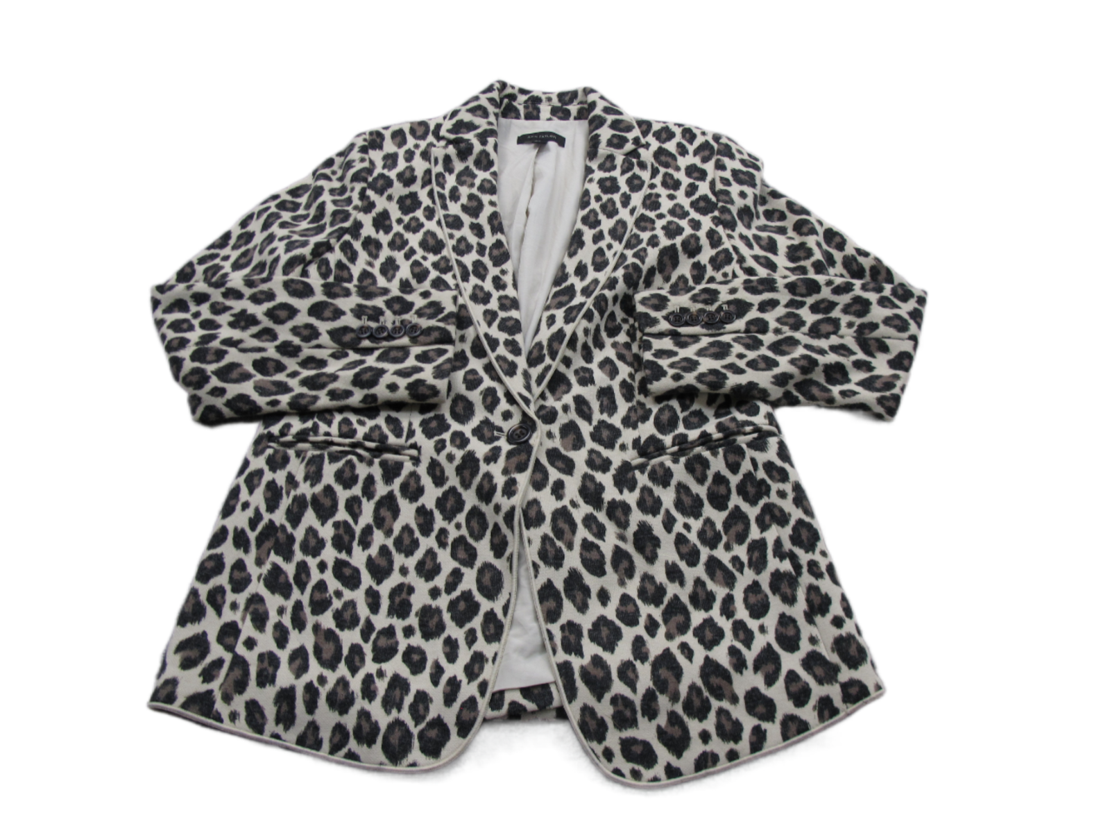 Ann taylor leopard coat sale