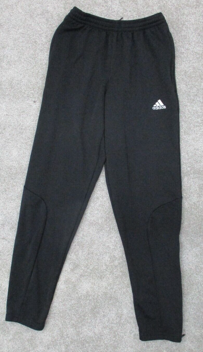 Adidas Jogger Pants Youth Girls Large Black Mid Rise Activewear Runnin