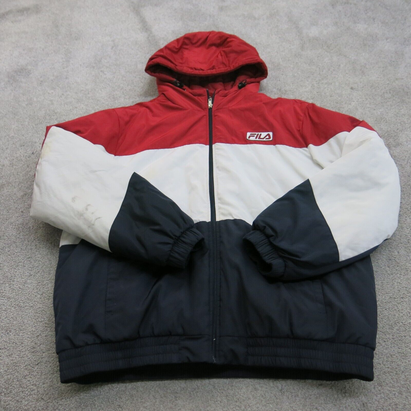 White hot sale fila windbreaker