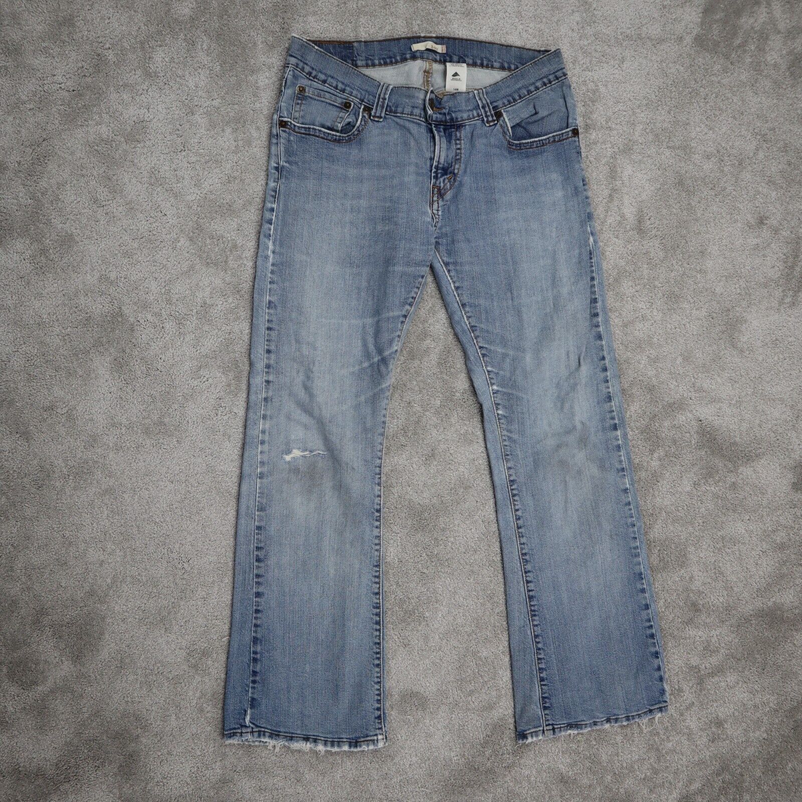 Levi Strauss Co Womens Boot Cut Jeans Mid Rise Five Pocket Design Blue –  Goodfair