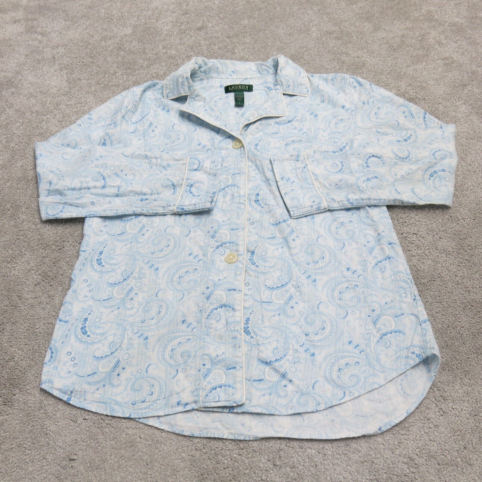  Blue Paisley Bandana Men's Short Sleeve Loose Fit