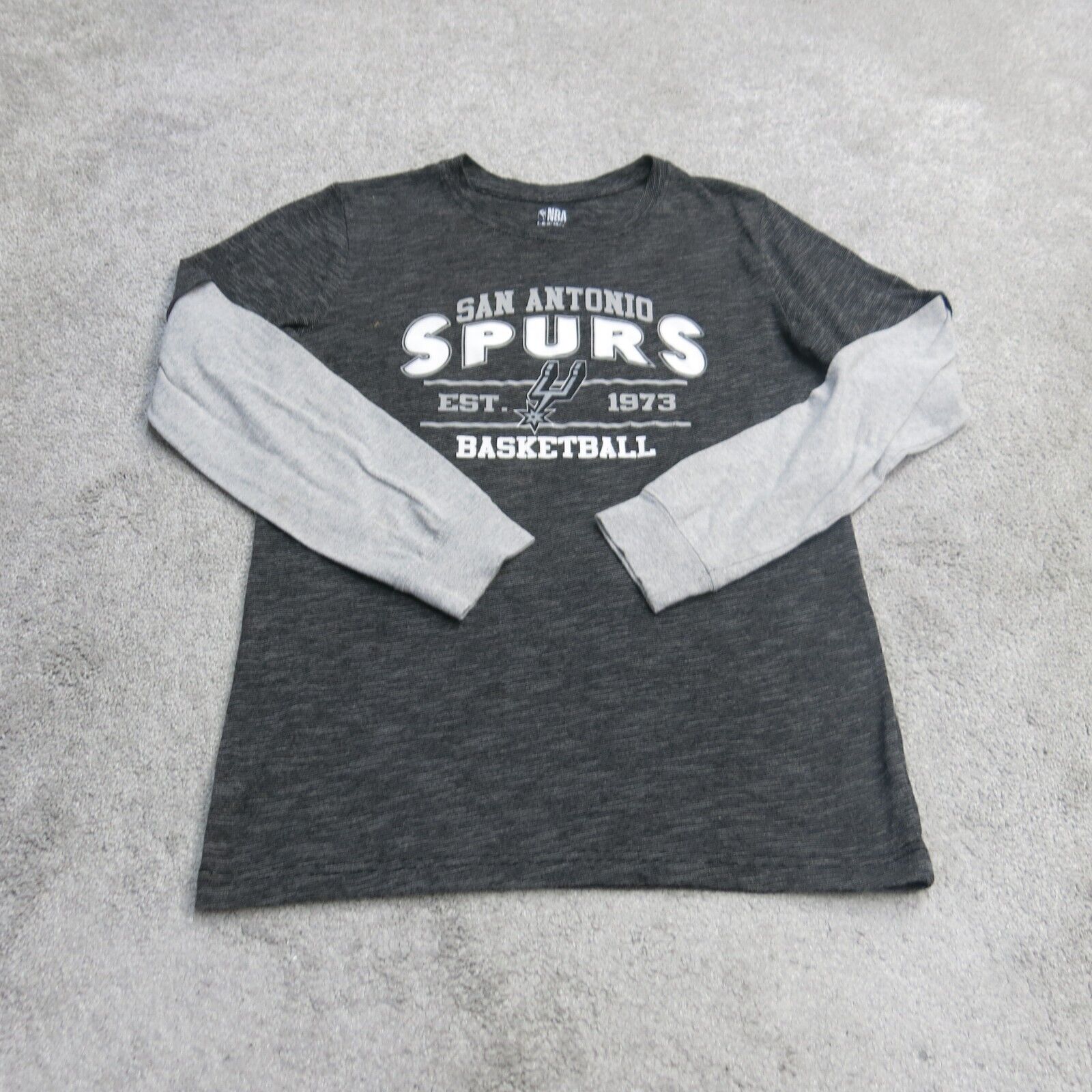 Nike San Antonio Spurs Men’s Gray NBA Basketball Jacket Long Sleeve Size XLT