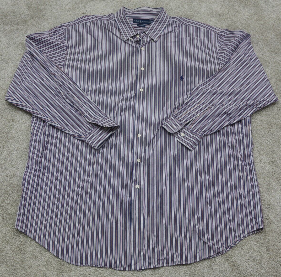 ralph lauren striped button down shirt