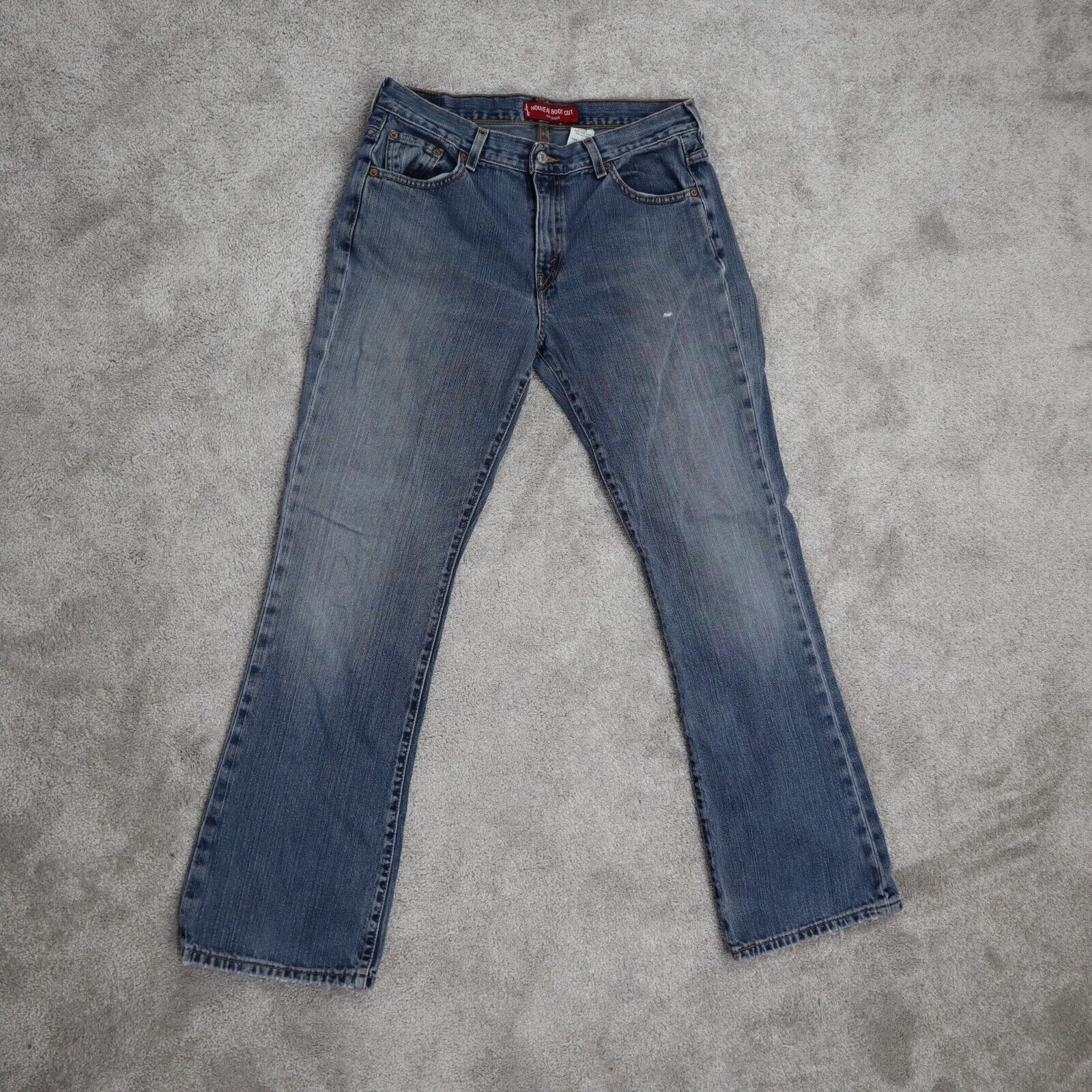 Levi Strauss Co Womens Boot Cut Jeans Low Rise Pockets 100%Cotton Blue –  Goodfair