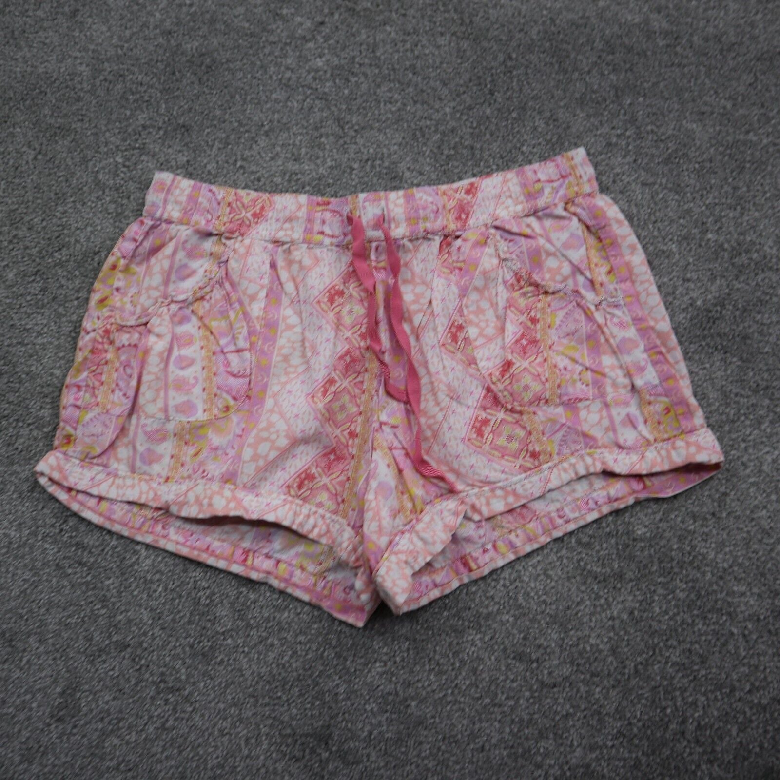 Pink Victoria Secret Womens Sleepwear Shorts Drawstring Waist Multicol –  Goodfair