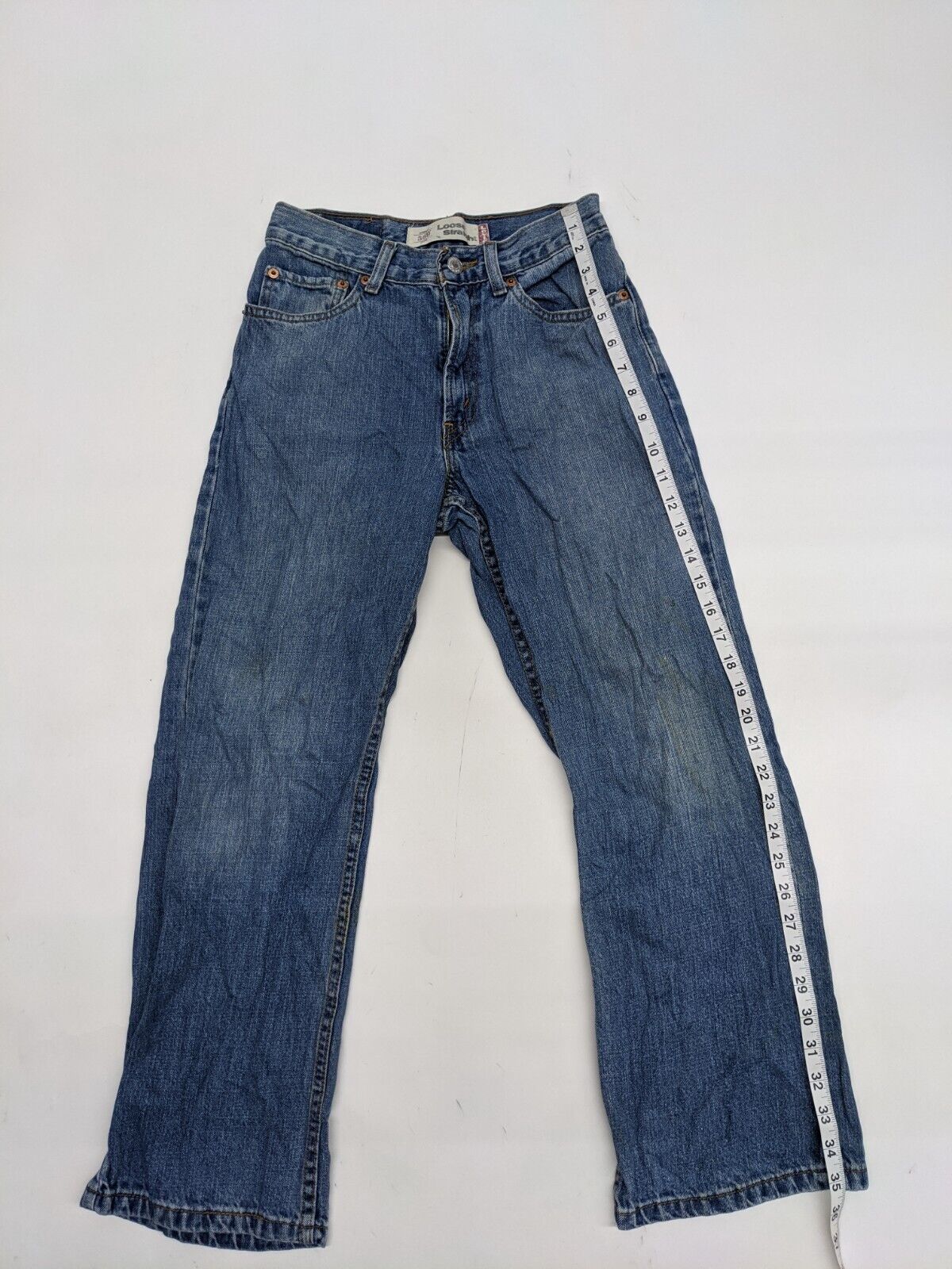 as a result lay off oxygen Levi's 569 Women's Jeans Loose Straight Leg 100% Cotton Medium Blue Si –  Goodfair