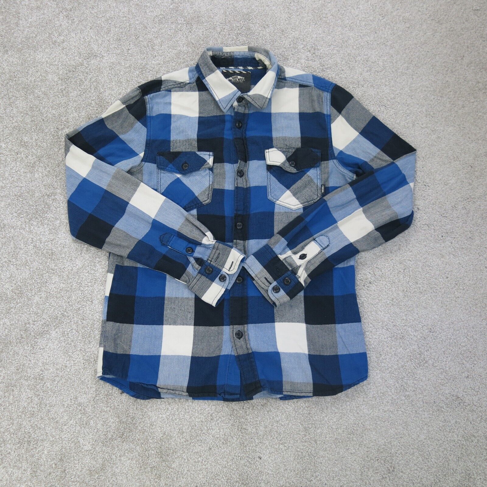 vans checkered button up