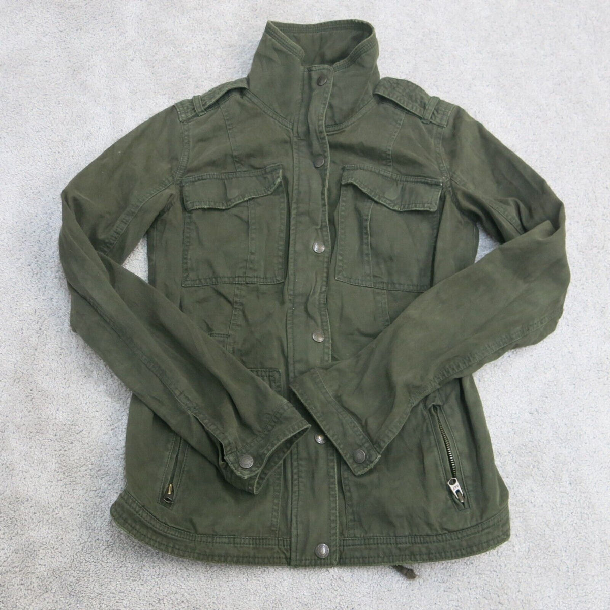 Abercrombie and fitch army jacket best sale