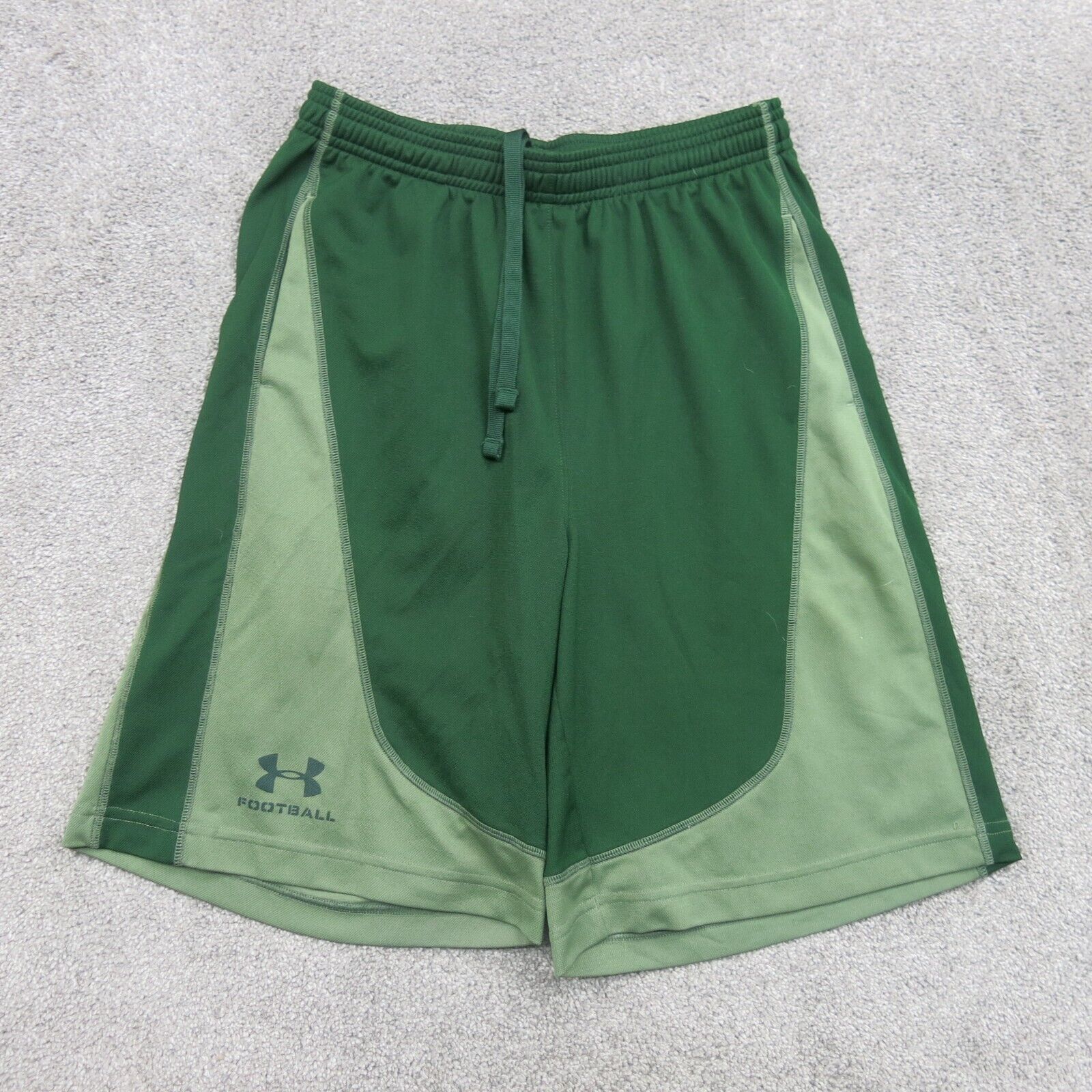 Under Armour Shorts Girls M Loose Heat Gear Active Wear Youth Striped  Drawstring 