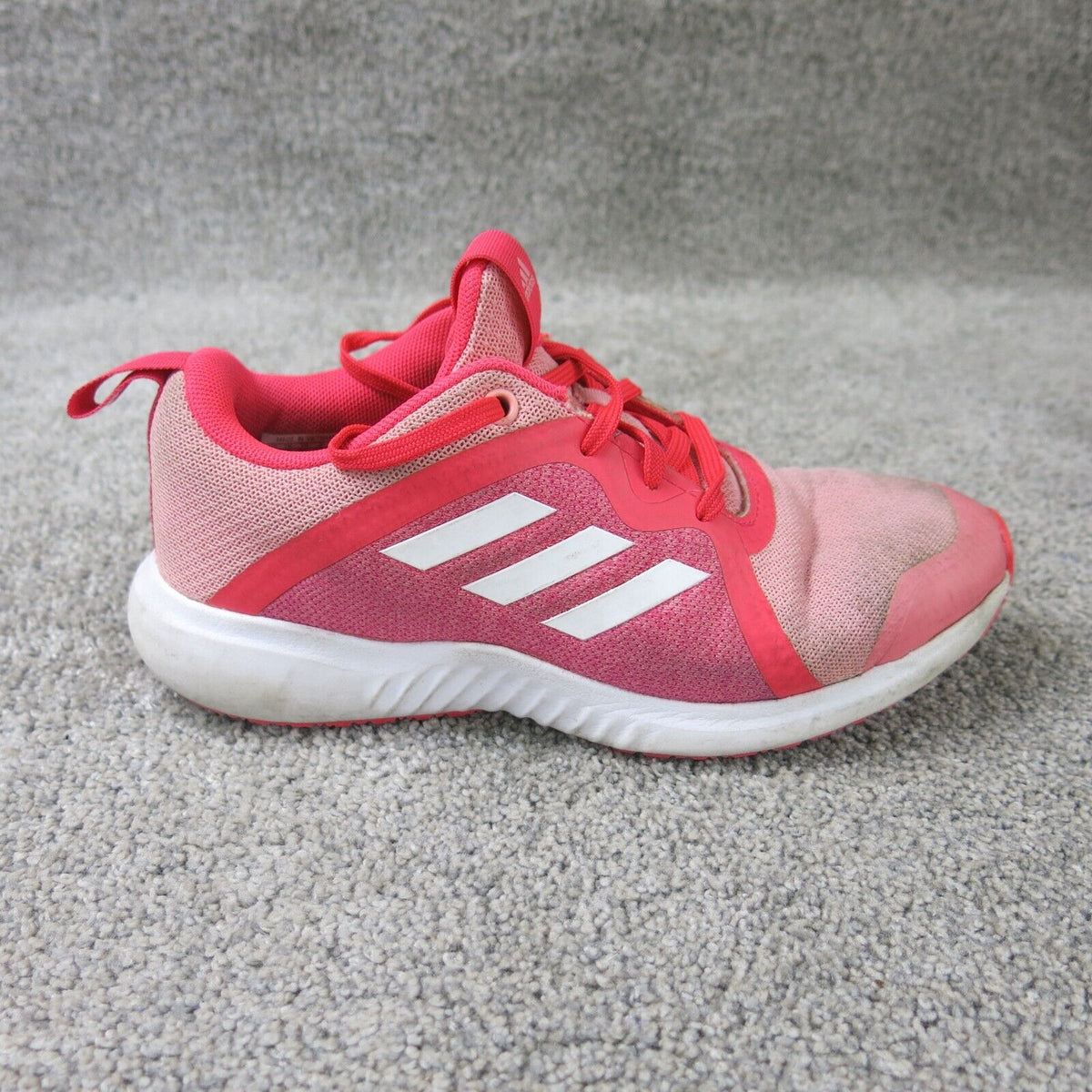 Adidas Kids Ready Shoes 702001 Pink Athletic Sneaker Stripe Lace Size Goodfair