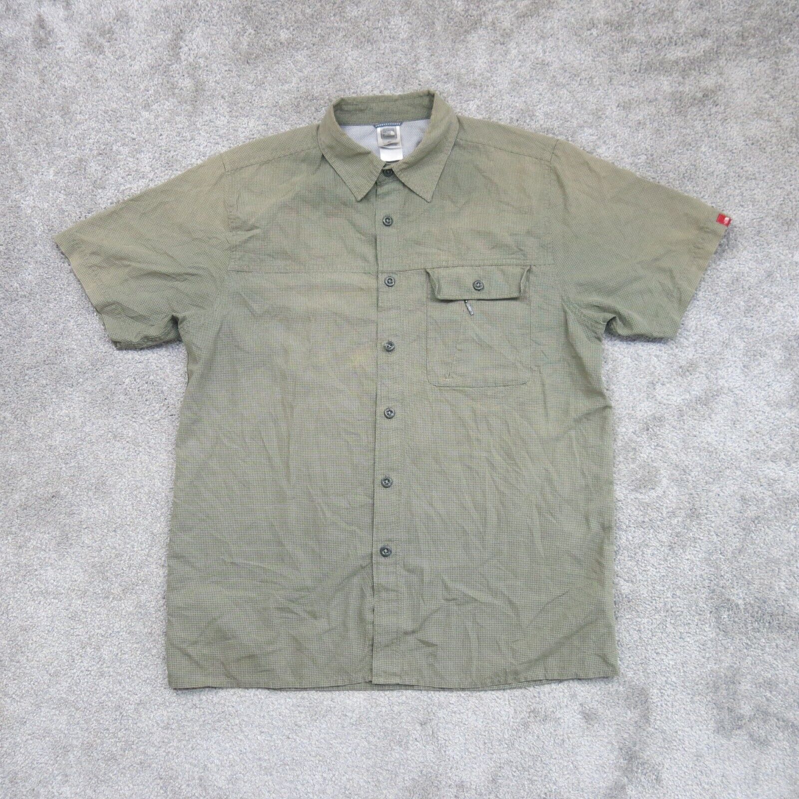 north face button down short sleeve