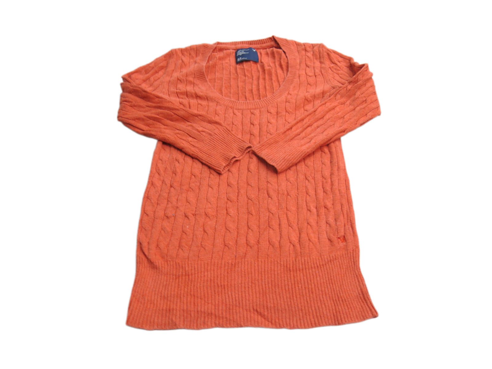 Lucky Brand Womens V Neck Pullover Sweatshirt Long Sleeves Orange Size –  Goodfair