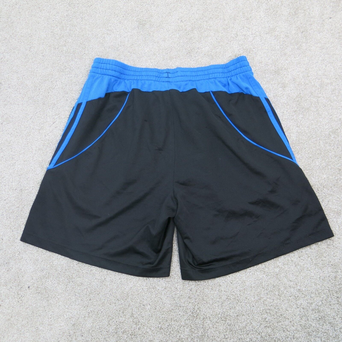 Adidas Rn 88387 Mens Activewear Shorts Elastic Waist Logo Black Blue S Goodfair