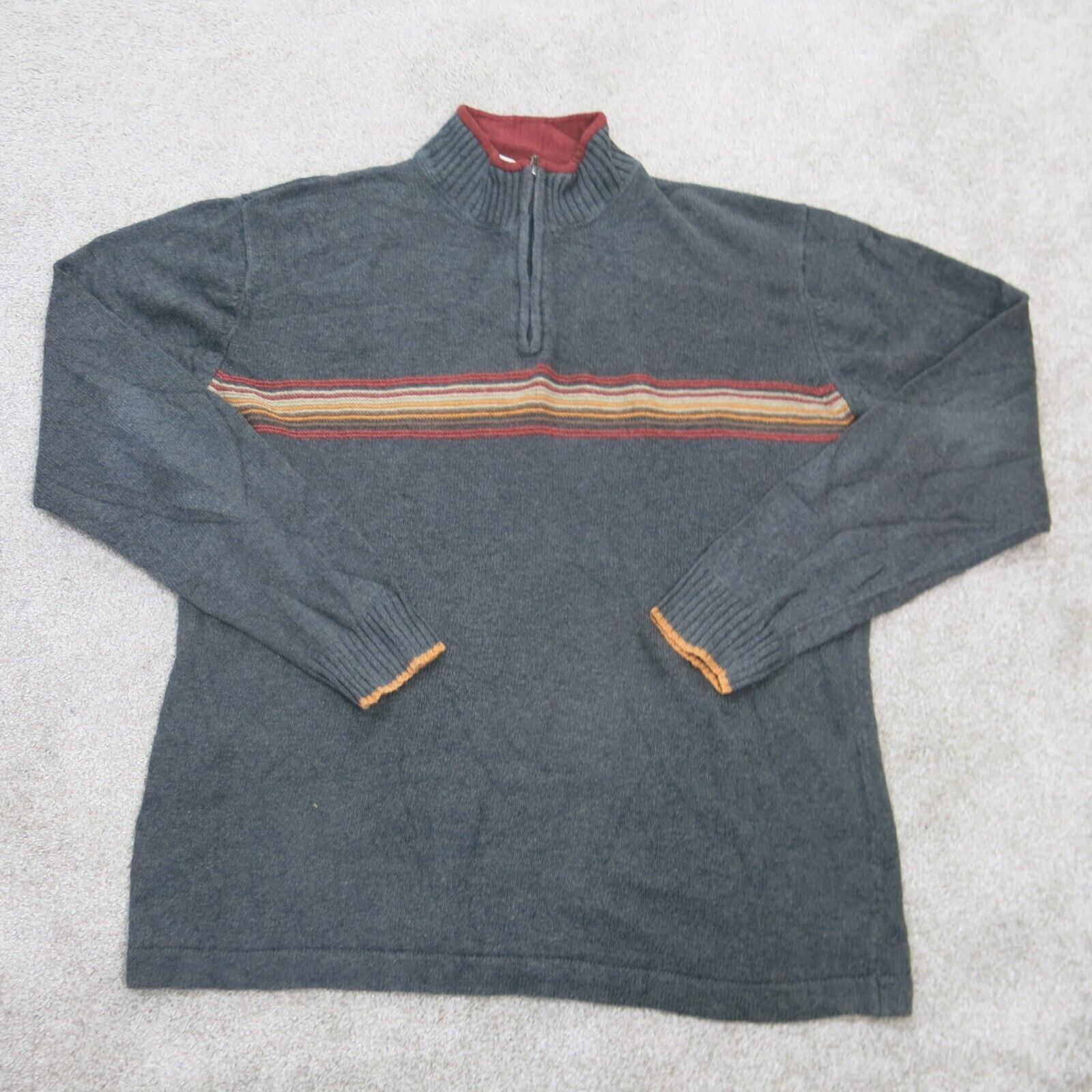 Mens 3 button pullover on sale sweater