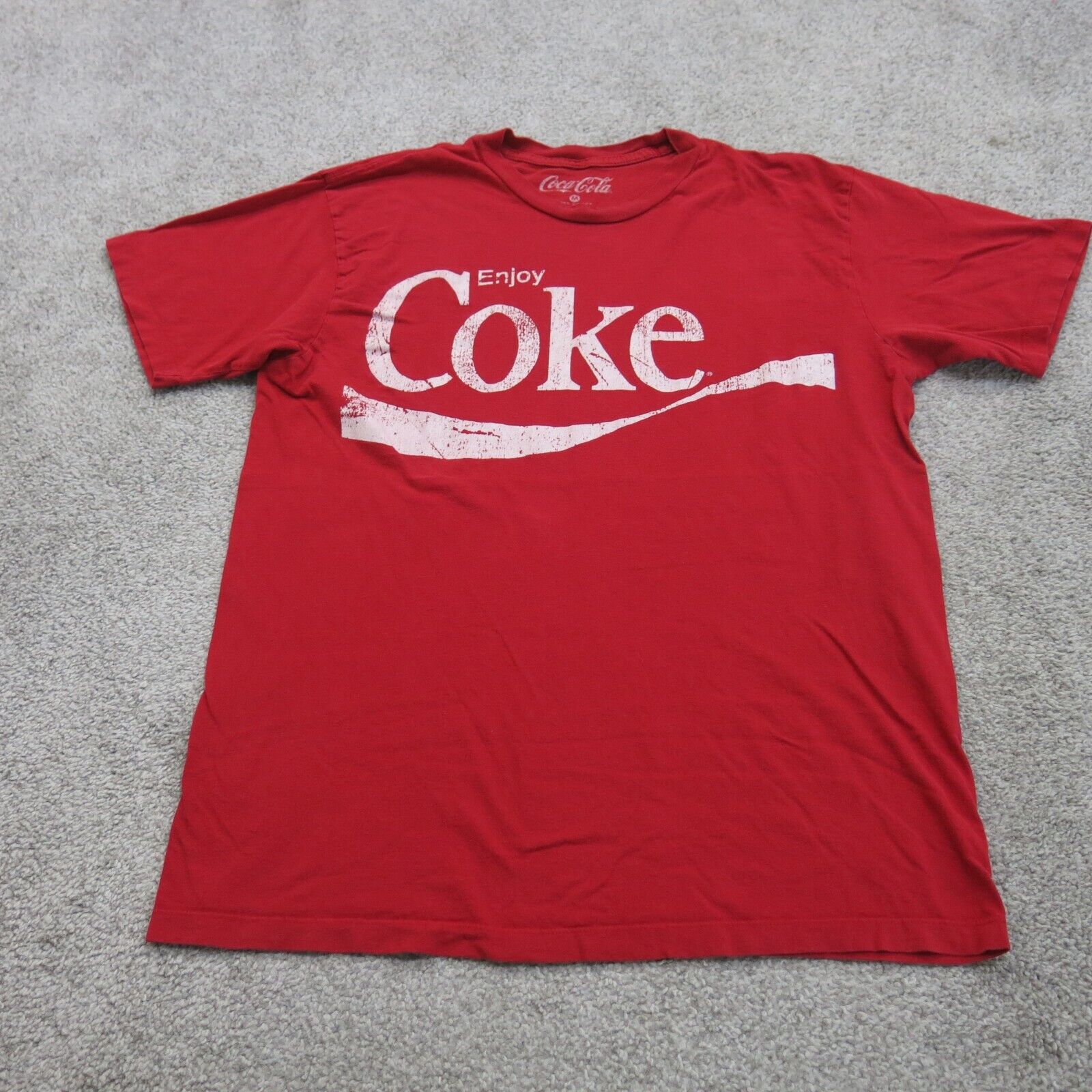 COCA-COLA Official Women's COKE IS IT! Long Sleeve Lucky Brand T-Shirt  Medium