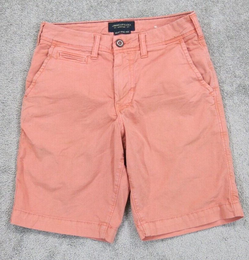 American Eagle Mens Classic Fit Casual Chino Shorts Mid Rise Coral Siz Goodfair