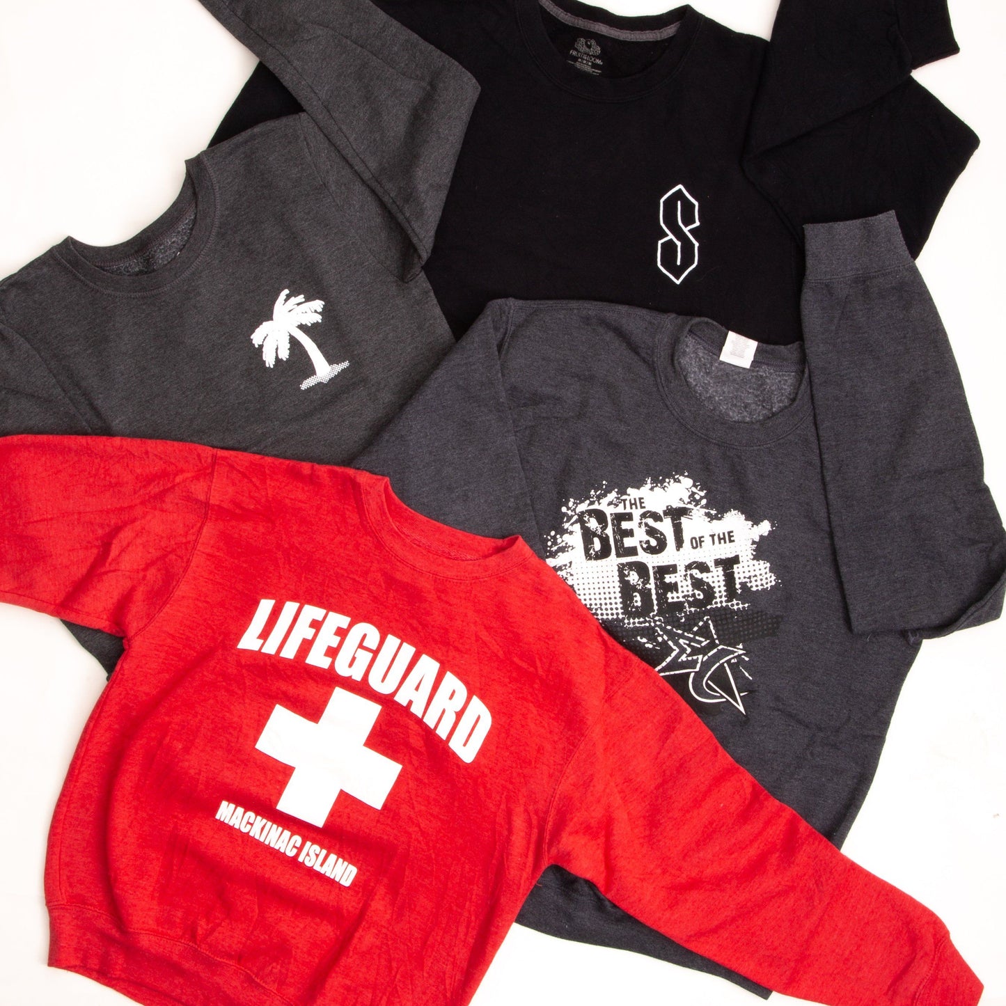 Preloved Printed Crewneck Sweatshirts | Set of 4 Sweatshirts & Sweaters Goodfair