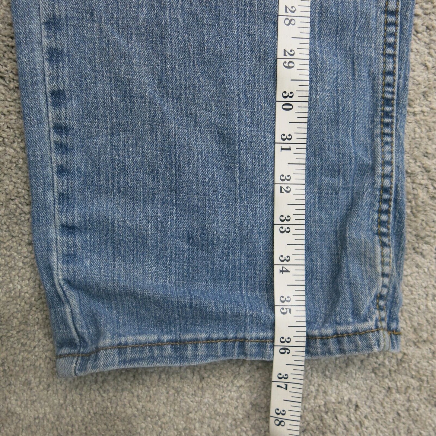 Levis Strauss & Co Mens Wide Leg Jeans Mid Rise 99% Cotton Blue Size W38XL29