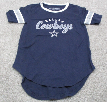 Starter Dallas Cowboys Shirt Youth Girls Small S Navy Blue Sports Grap Goodfair