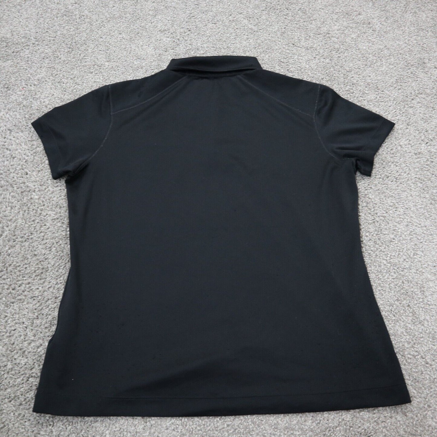 Nike Womens Polo Shirt Texas Med Clinic Short Sleeve Logo DRI FIT Black Size L