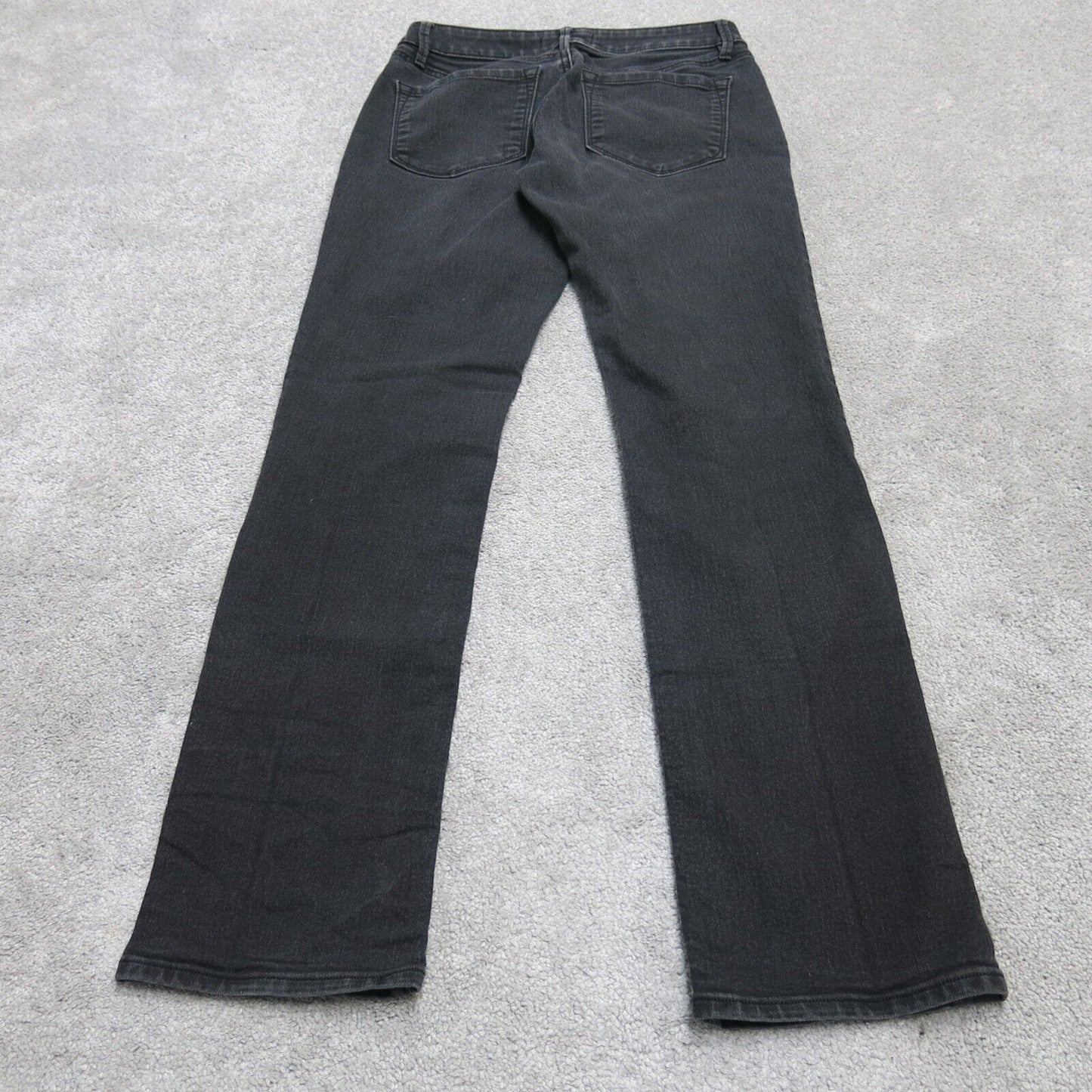 Vintage Womens Curvy Straight Leg Jeans Denim Stretch Low Rise Black Size 26/2