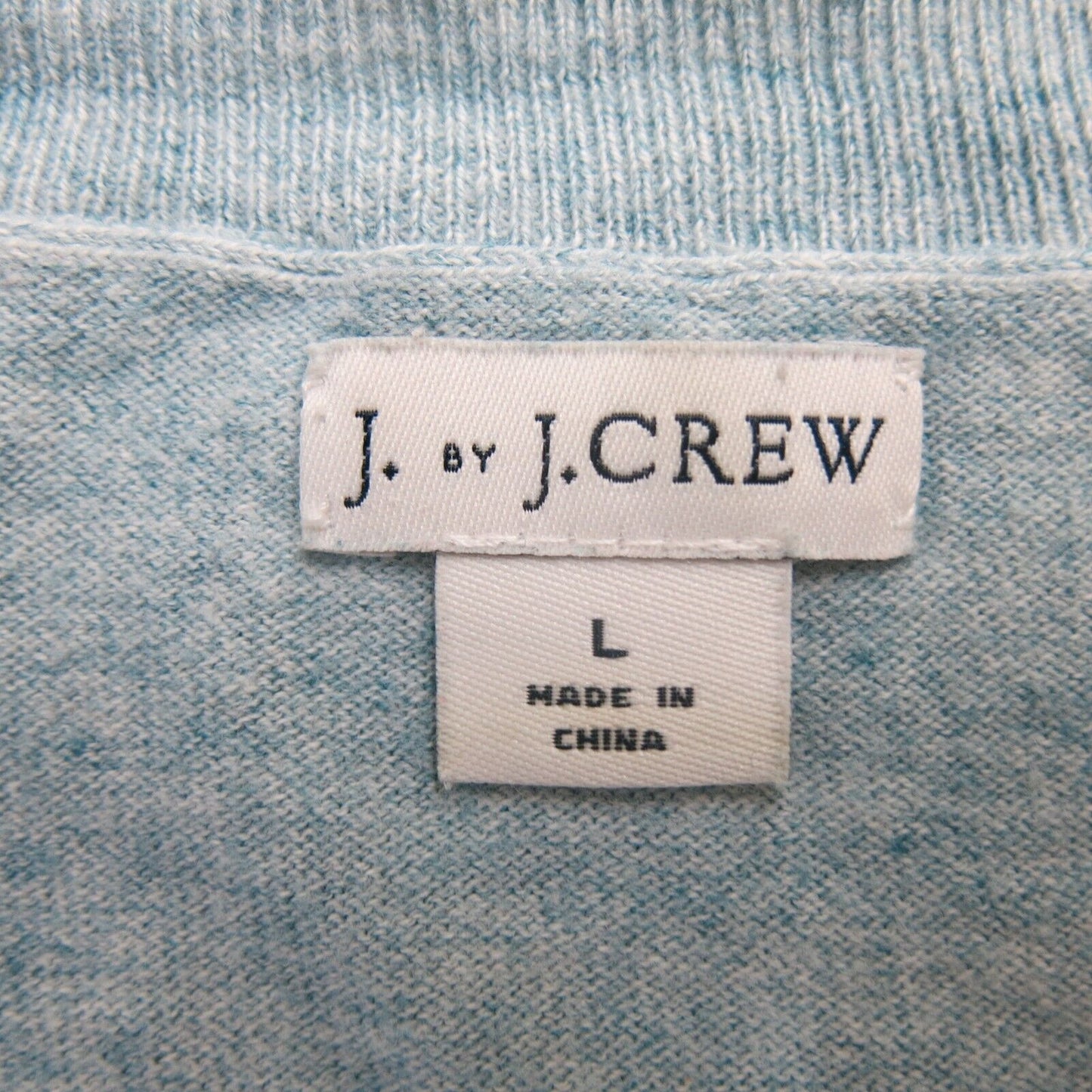 J. Crew Womens Sweatshirt Long Sleeves Round Neck Solid Sky Blue Size Large