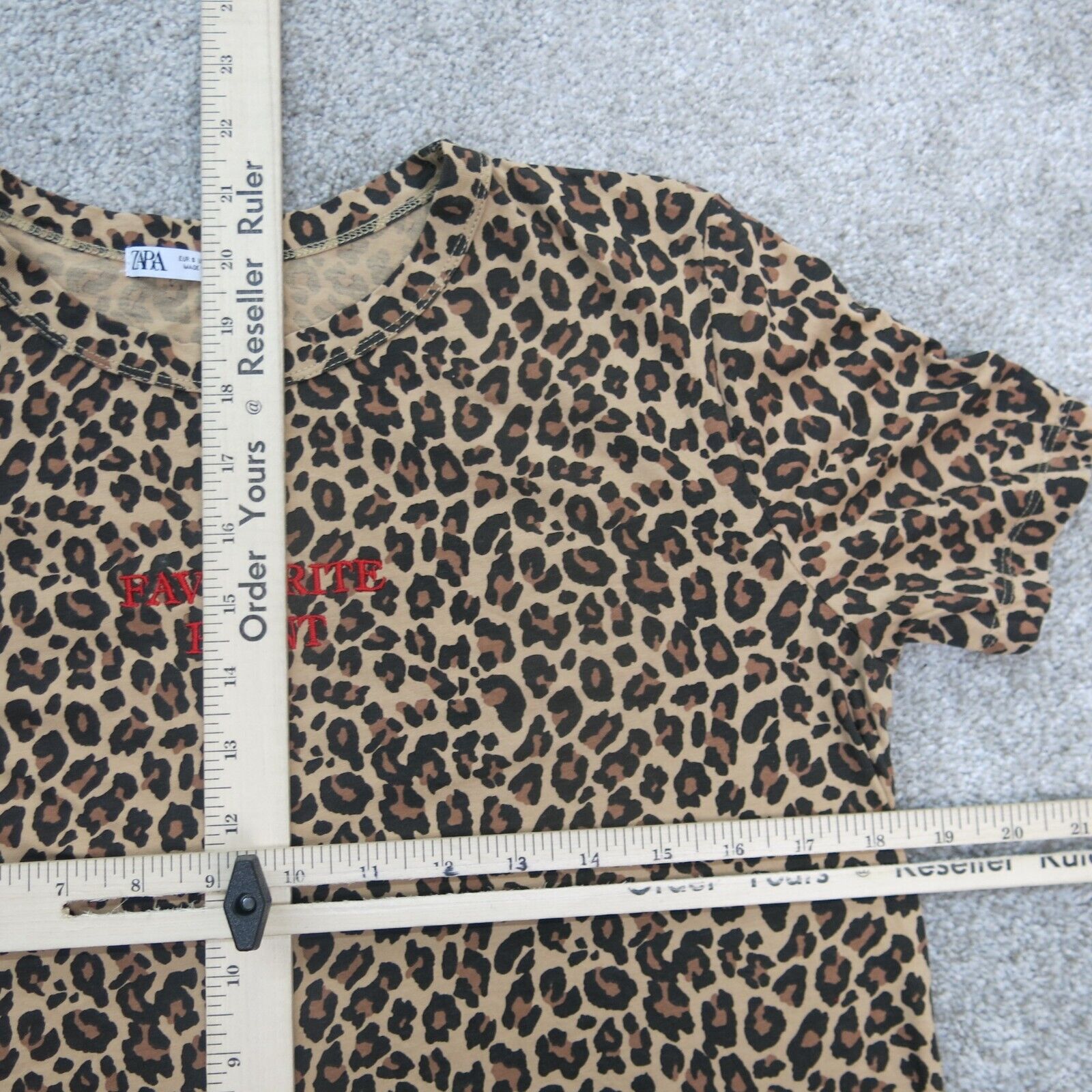 zara leopard print t shirt