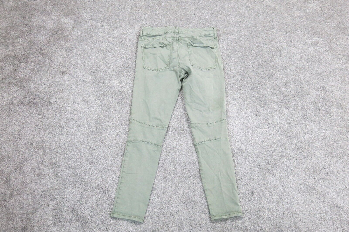 American Eagle Womens Ankle Jegging Jeans Denim Stretch Mid Rise Green Size 6