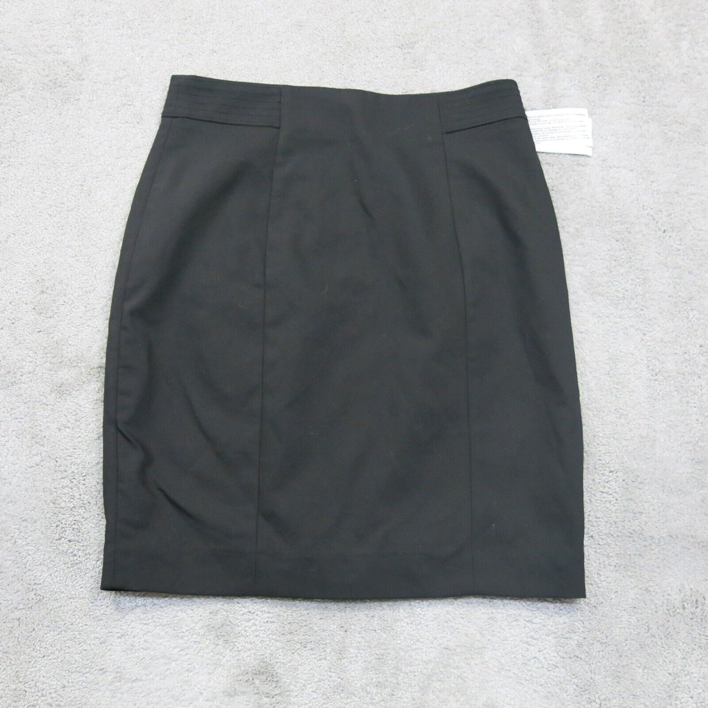 NWT H&M Womens Straight & Pencil Mini Skirt Back Zip Pull On Black Size Us 6