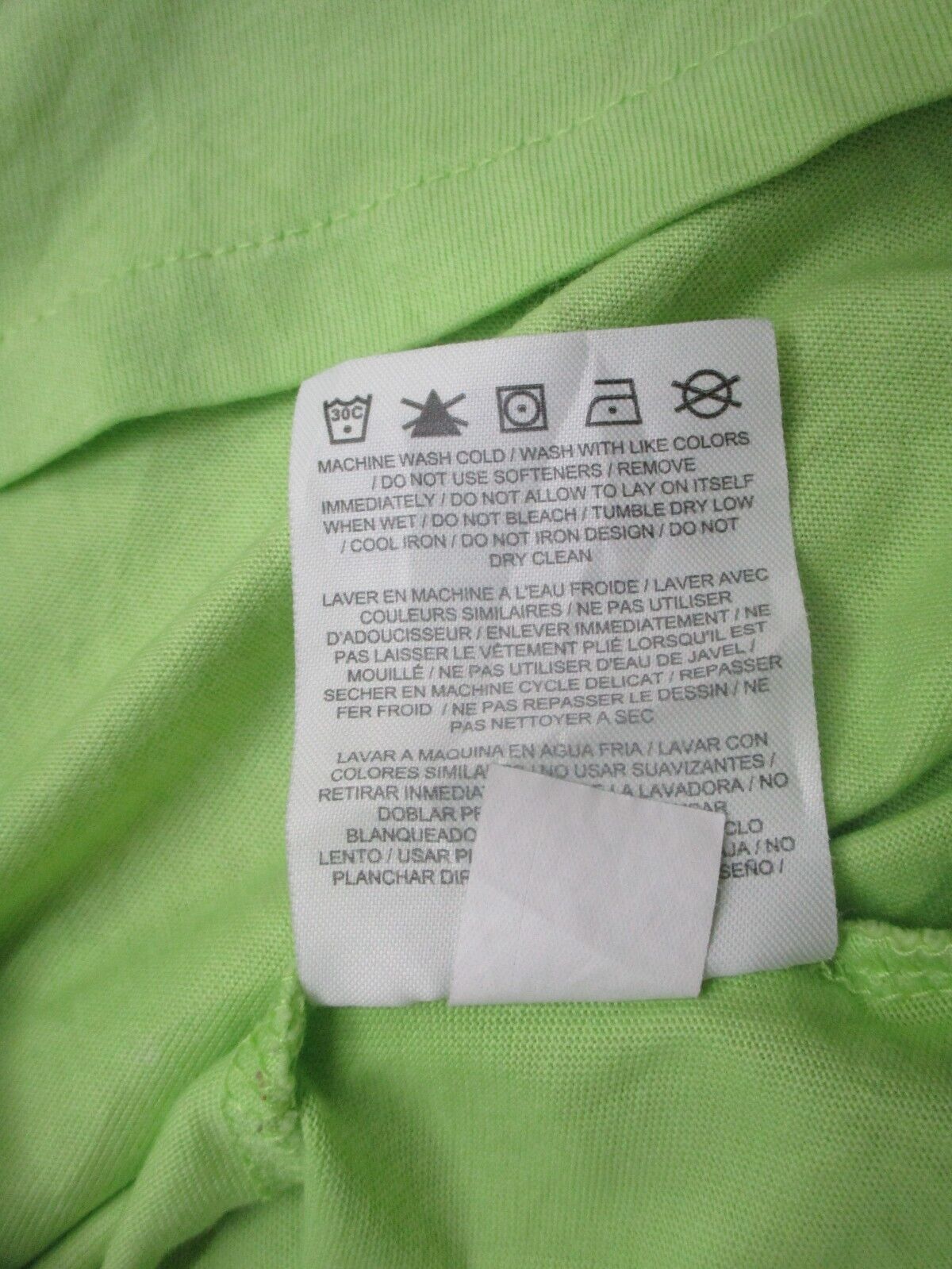 Nike Sports T Shirt Girls Small Lime Green Short Sleeves Graphics Run Dont Hide