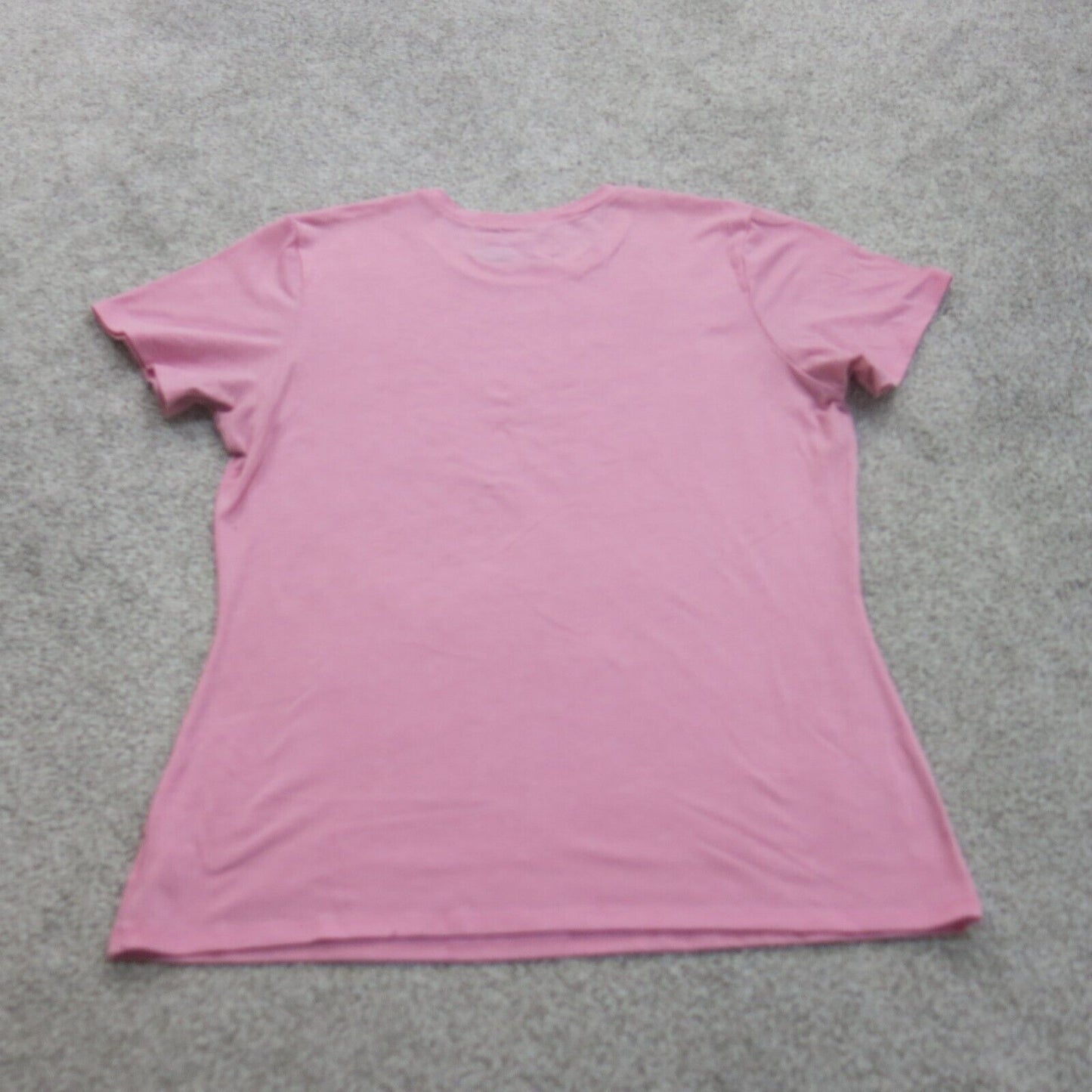 Under Armour Womens T Shirt Top Heatgear Short Sleeves Crew Neck Pink SZ Medium