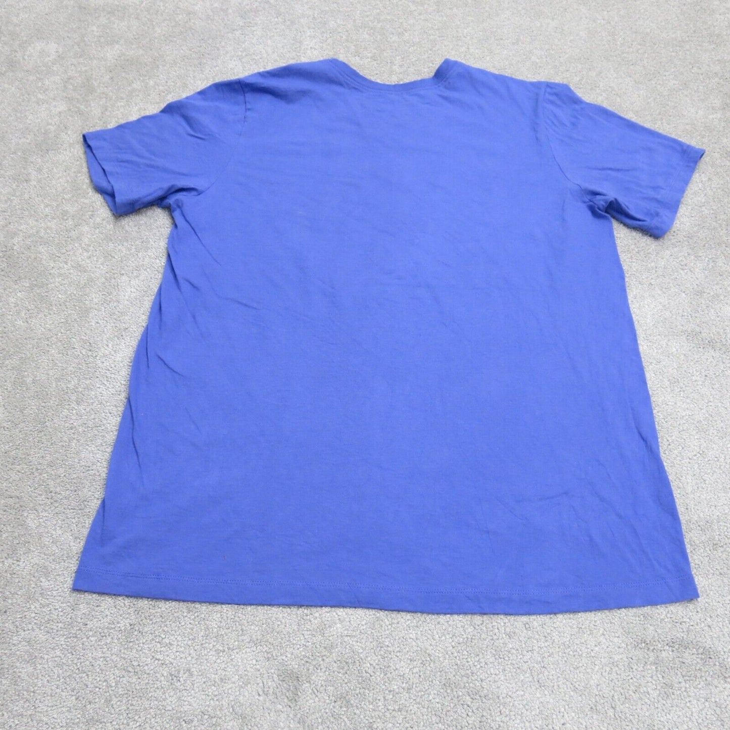 The Nike Tee Mens Crew Neck T Shirt Short Sleeves Graphic Tee Blue Size Large